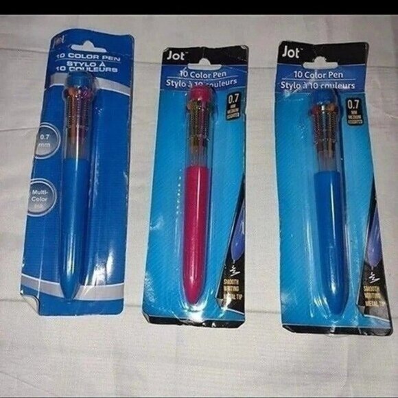 Other - 10-Color Retractable Ballpoint Pen Pack 0.7mm Smooth Writing Multi-Color Ink-SET